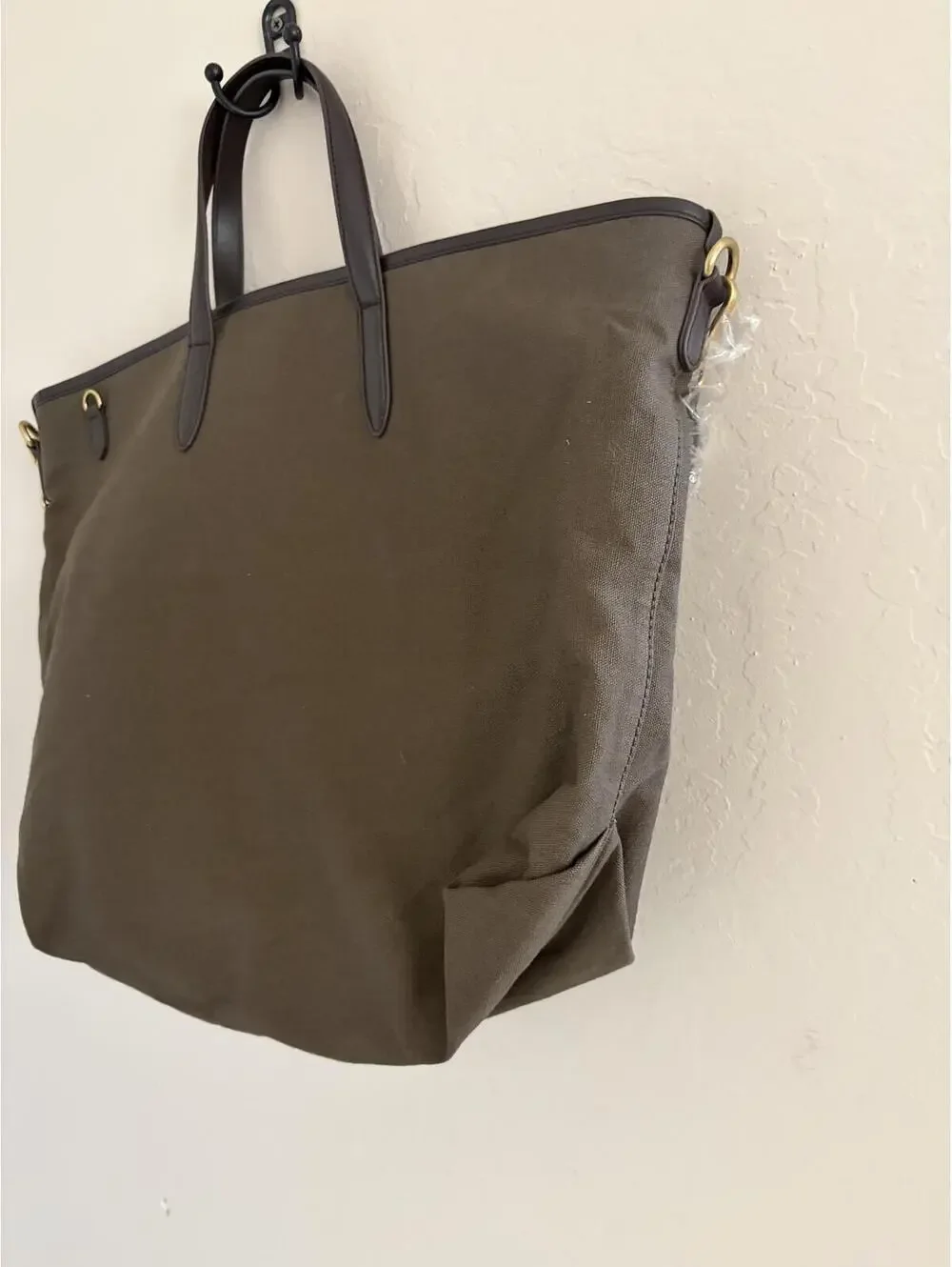 New Banana Republic canvas/leather tote bag